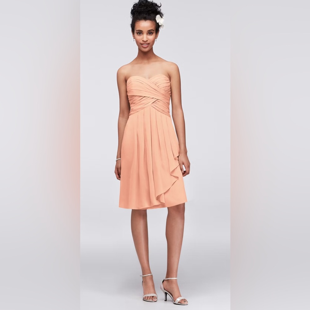WOMENS “DAVE’S BRIDAL” CHIFON CASCADE FRONT DRESS